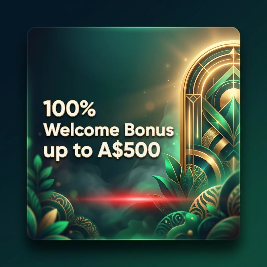 100% Welcome Bonus up to A$500